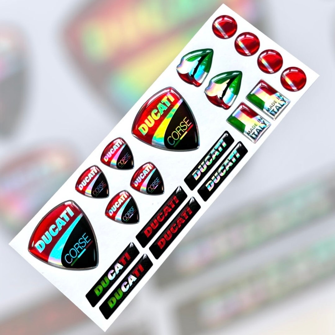 3D Doming Sticker USA (Set di 4