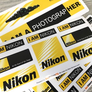 23pc NIKON vinyl stickers decal sheet