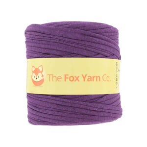 T-shirt Yarn Virgin - Grape - T-Shirt bulky Yarn Fettuccini Zpagetti Knitting Crochet Chunky T Shirt Yarn