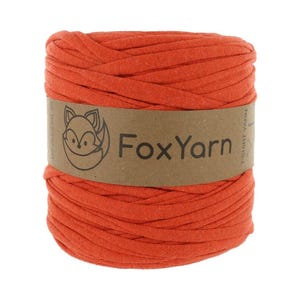 T-shirt Yarn Virgin - Orange - T-Shirt bulky Yarn Fettuccini Zpagetti Knitting Crochet Chunky T Shirt Yarn