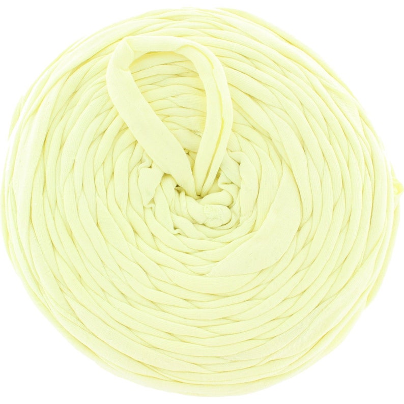 Parmesean Yellow T-Shirt bulky Yarn Fettuccini Zpagetti Knitting Crochet Chunky T Shirt Yarn T-shirt Yarn