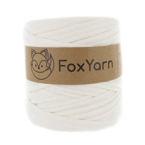 T-shirt Yarn Virgin - Bone - T-Shirt bulky Yarn Fettuccini Zpagetti Knitting Crochet Chunky T Shirt Yarn