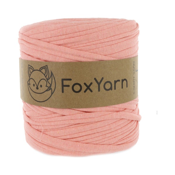 T-shirt Yarn Virgin - Peach - T-Shirt bulky Yarn Fettuccini Zpagetti Knitting Crochet Chunky T Shirt Yarn