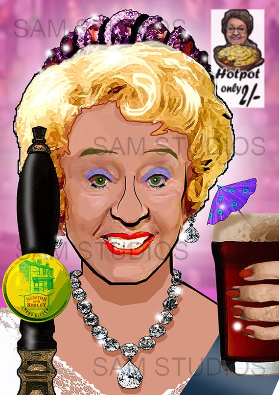 Annie Walker Coronation Street Pop Art Ikone Etsy