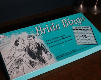 Vintage Bride Bingo Board Game - Wedding Gift - Bride Gift