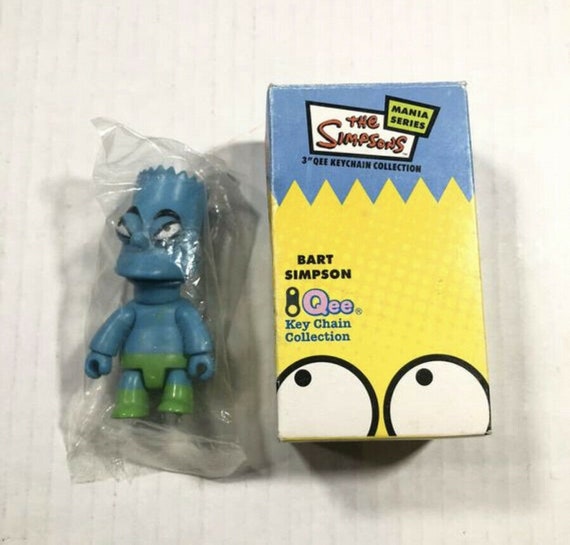 The Simpsons Mania Series Qee Keychain 3" Bootleg