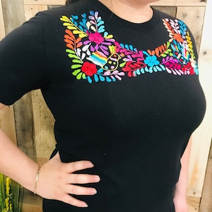 Paloma Embroider Women Tee - Mexican Tee