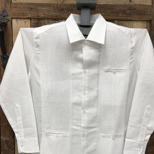 Linen Merida Guayabera - Classic White - Mexican Guayabera