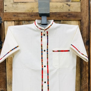 Coralillo Herren Hemd / Mexikanisches Hemd / Sommer Herren Hemd