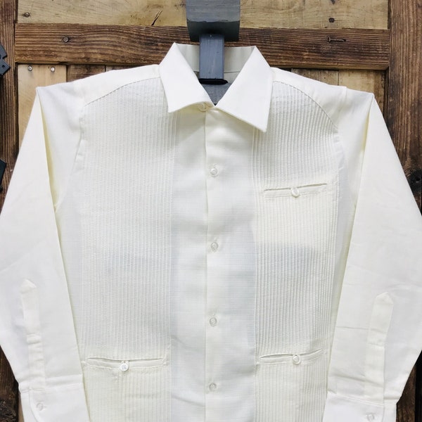 Linen Merida Guayabera - Clasic Beige - Mexican Guayabera