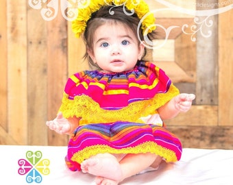 vestido mexicano para bebe