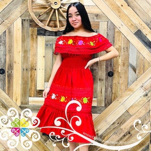 White top campesino dress