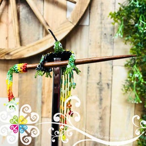 Hummingbird Beaded Hair Brooch
