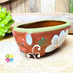 Salcero Puerquito - Salsa Clay Bowl - Mexican Cazuelita - Barro Mexicano