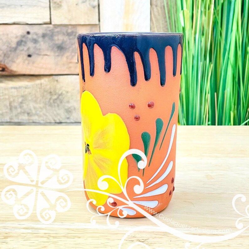 Mexican Clay Cup Authentic Decor Cup Handmade Etsy