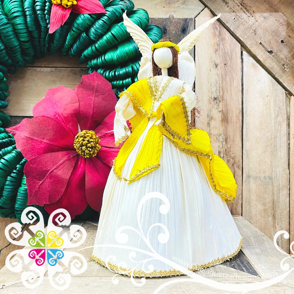Medium Angel Corn Husk -  Mexican Angel - Authentic Decor