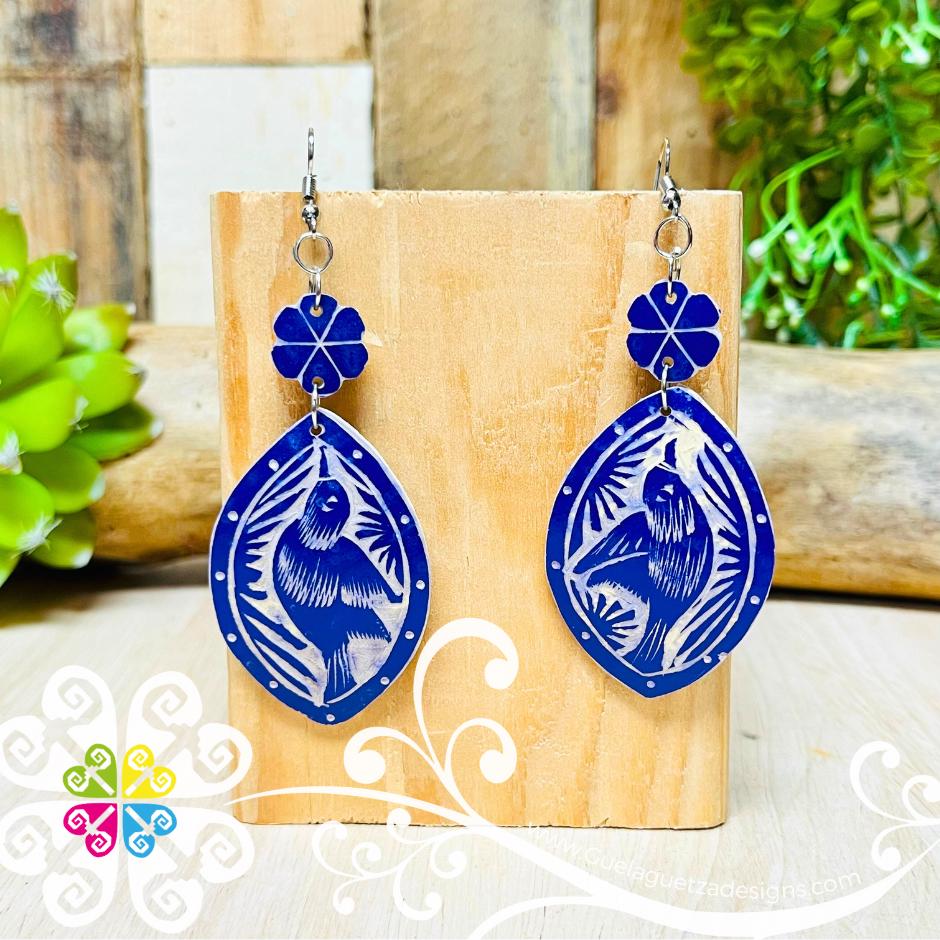 Jicara Oval Artisan Earrings - Earrings - Handmade Earrings