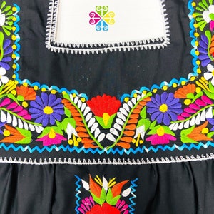 Tehuacan Mexican Dress Puebla Embroider Dress Vestido Bordado - Etsy