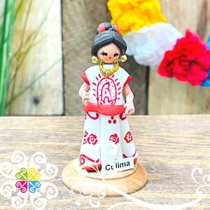 Colima Little Doll Figurine - Fondant Doll - Mexican Decor - Unique Gift