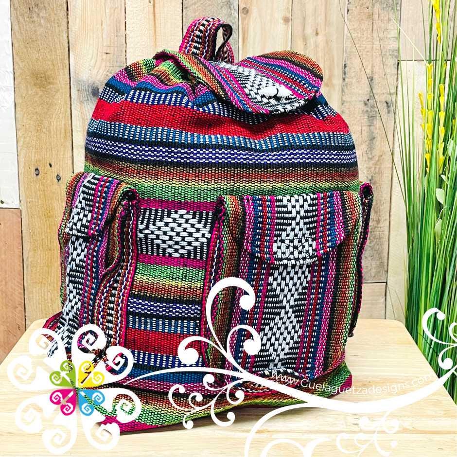 Escolar Mexican Backpack 3 Pockets - Boho School Backpack  display picture 2