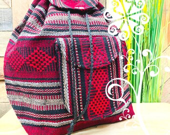 mexican hand woven backpack