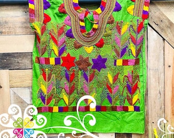 Medium Milpa Embroider Top - Blusa Bordada - Mexican Blouse - 5 de Mayo Outfit