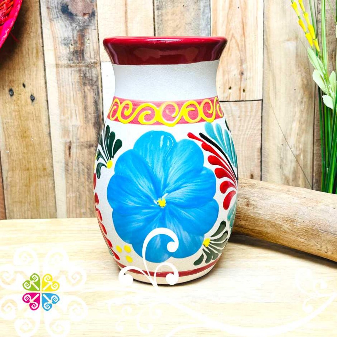 Green Catrina Ovulo Vase - Mexican Home Décor main image 1