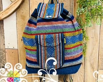 Large Mexican Backpack - School Backpack - Puebla Bag