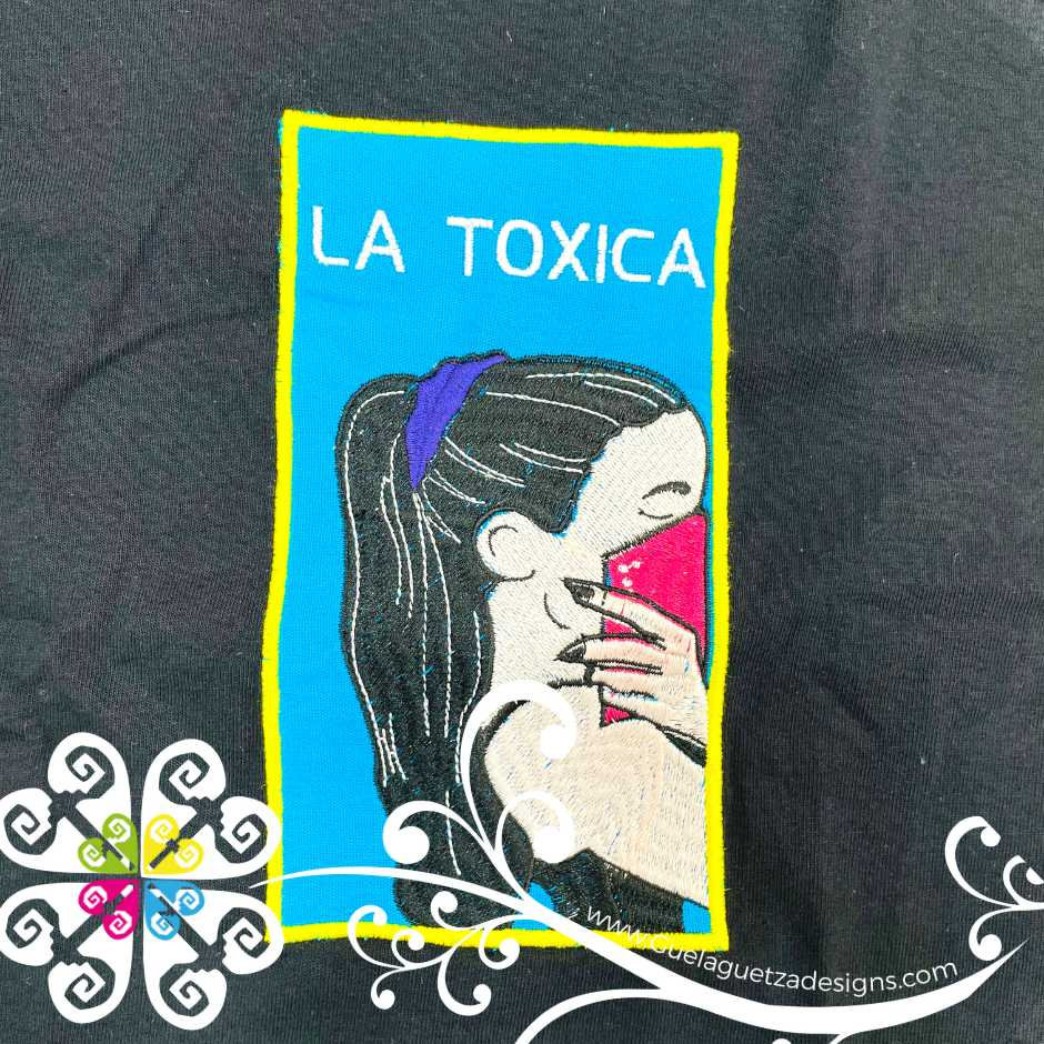 La Toxica Embroider Tee Loteria Shirt Mexican Shirt - Etsy