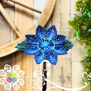 Huichol Hair Barrette Clip - Huichol Art - Mexican Hair Accessory