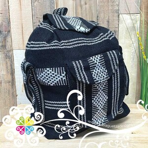 Large Boho Backpack with 3 Pockets - - Mochila Escolar