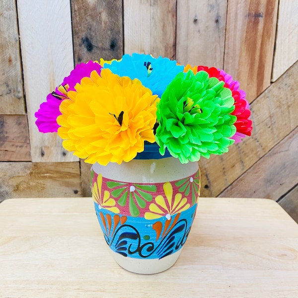 10 pcs Handmade Flower Bunch - Paper Flowers - Mexican Flower Bouquet