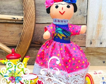 Mini Mexican Frida Doll - Sencilla - Amealco Handmade Doll