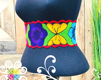 Chiapas Embroider Belt - Mexican Belt - Unique belt - Cinturon Bordado