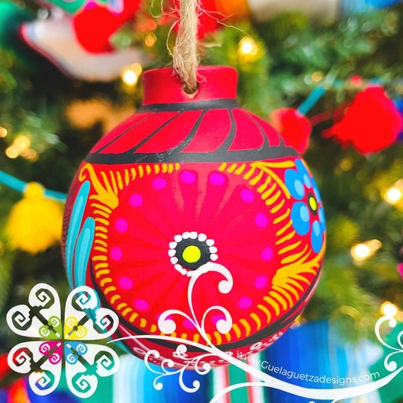 DIY Hand-Stamped Clay Ornaments - Erin Spain