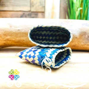 Mini Coin Purse - Palm Tenate with lid - Mexican Organic Palm