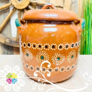 Medium Olla de Barro Capula - Olla Con Tapa