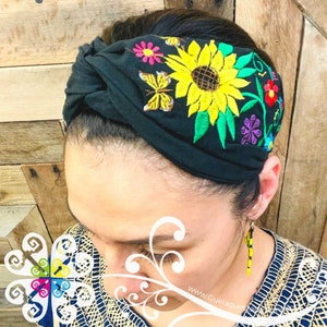 Envoltura de girasol - Diadema mexicana - Accesorio para el cabello 5 de Mayo