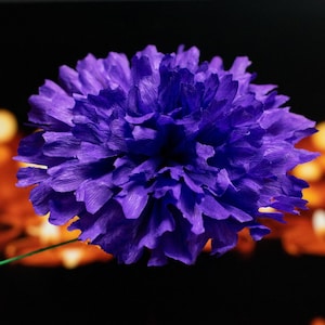 Set of Purple Cempasuchil Flower  - Day of the Dead Flower - Marigold Flower - Dia de los Muertos Ofrenda decor