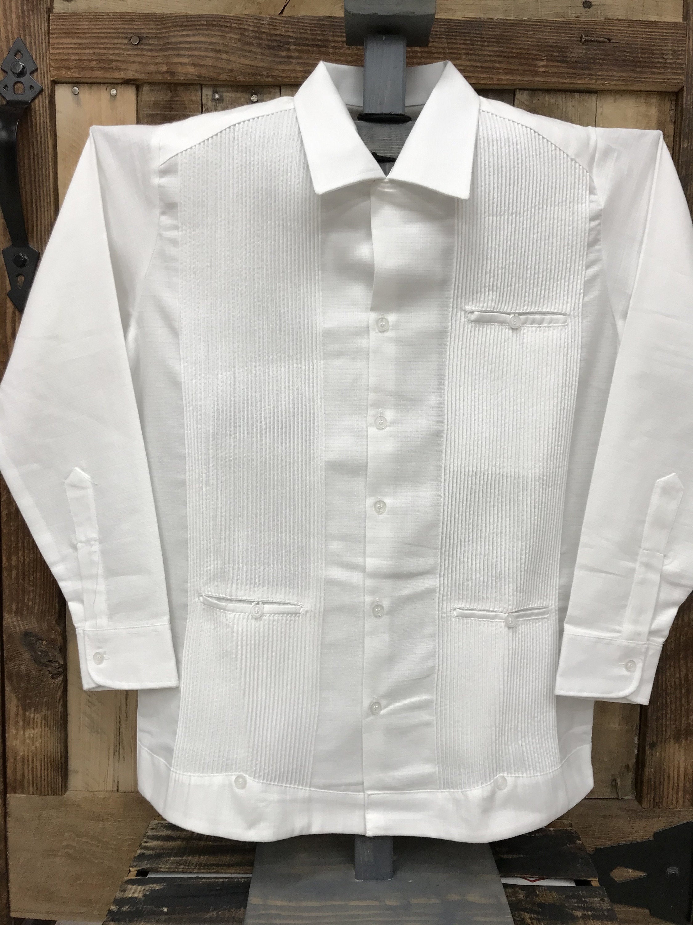 Linen Merida Guayabera Classic White Mexican Guayabera - Etsy Israel