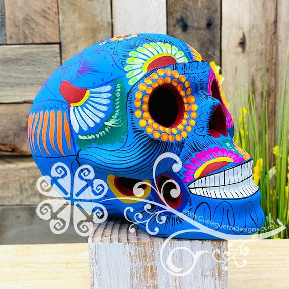 Sugar Skull Day of the Dead tête de mort peinte mexicaine Cadeau