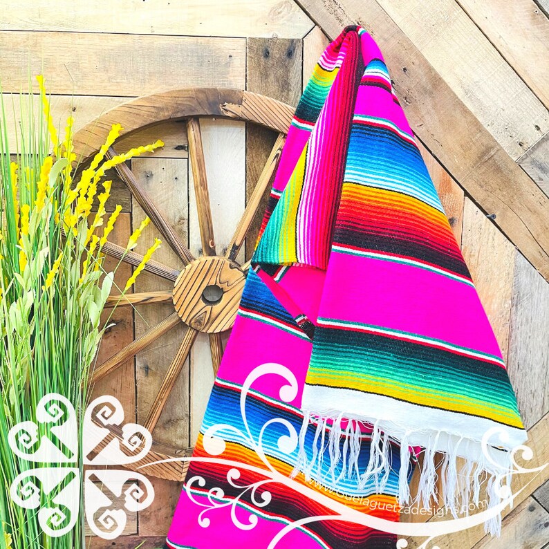 Sarape Mexican Blanket Mexican Table Cover Sarape Mexicano Etsy