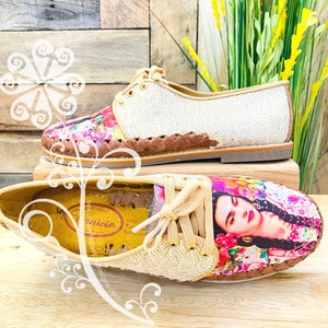 Frida w/ Braids - Artisan Leather Women Loafers - Mexican Shoe