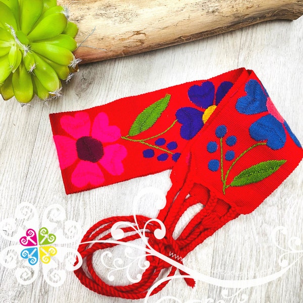 Handmade Embroidery Chiapas Belt - Mexican Belt