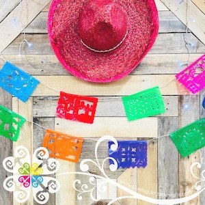 Mini Fiesta - Plastico Picado - Mexican Party Decor - 5 de Mayo Decor