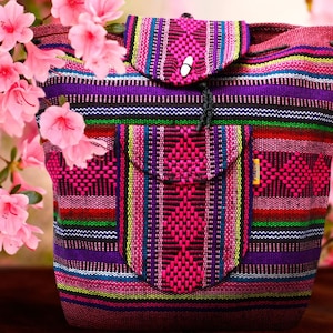 Large Mexican Backpack - School Backpack - Puebla Bag