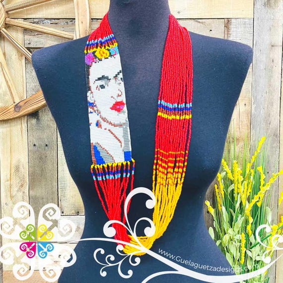 Frida Beaded Necklace - Authentic Mexican Jewelry - Handmade Neckace