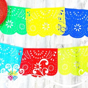 Large Floral - Papel Picado - Mexican Fiesta Decor - 5 de Mayo Decor
