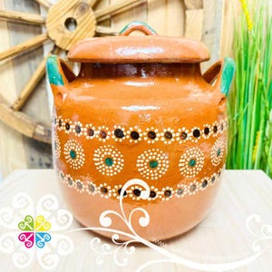 Large Olla de Barro Capula - Olla Con Tapa