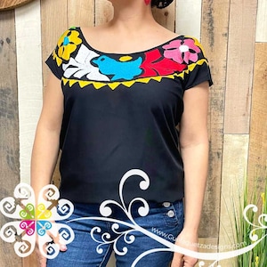 Pajaros Embroider Top - Blusa Sencilla - Blusa Bordada - Mexican Top